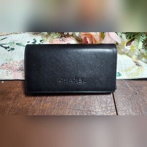 Chanel Black Leather Sunglasses Case
